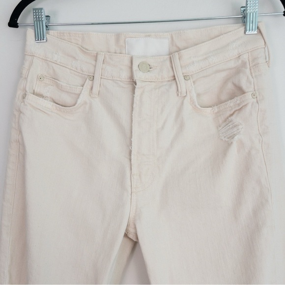 Mother Superior The Flirt Chew Jeans in White Unnatural Acts - Picture 5 of 14